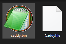 contents of caddy folder